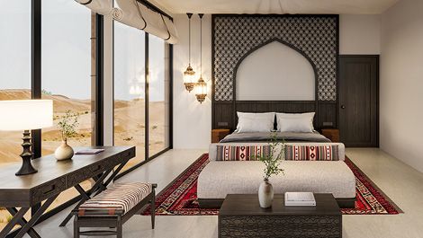 Desert view room at Aldhafra Resort Vignette Collection